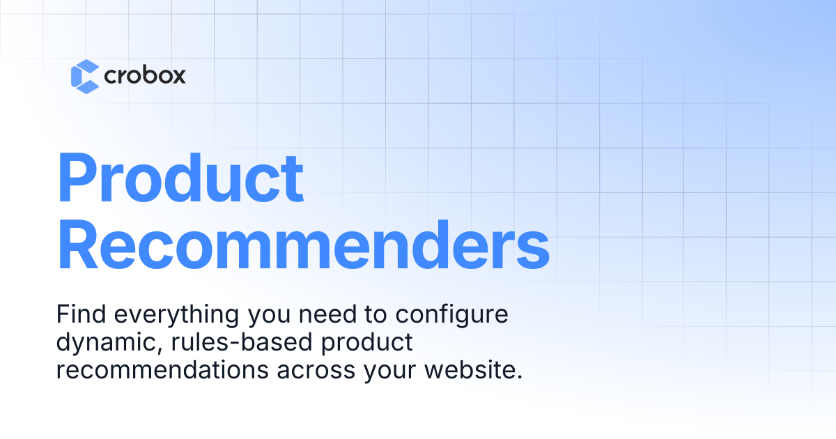 Product Recommenders | Crobox Documentation