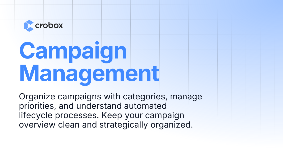 Campaign Management | Crobox Documentation